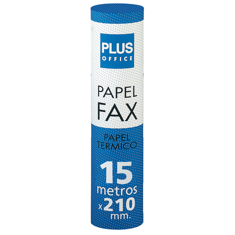 ROLLO PAPEL TÉRMICO FAX PLUS OFFICE 210MMX 15M