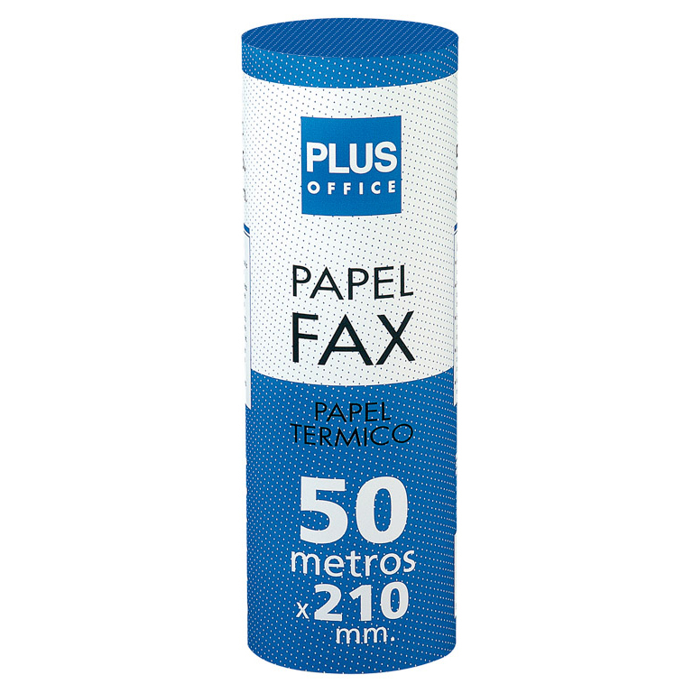 ROLLO PAPEL TÉRMICO FAX PLUS OFFICE 210MMX 50M