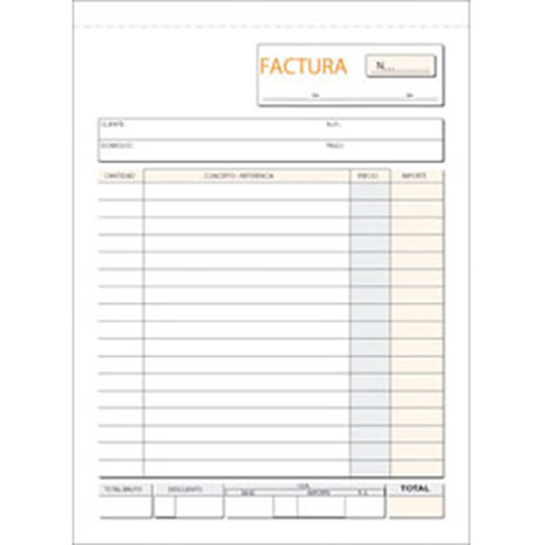 TALONARIO FACTURAS ORIGINAL PLUS OFFICE T-6 145X207 MM 100 HOJAS