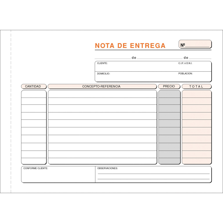 TALONARIO ENTREGAS ORIGINAL PLUS OFFICE T-26 207MMX145MM ORIGINAL 100 HOJAS