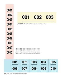 TIRAS DE RIFA DEL 1 AL 5000 MAKRO PAPER 10 UNIDADES
