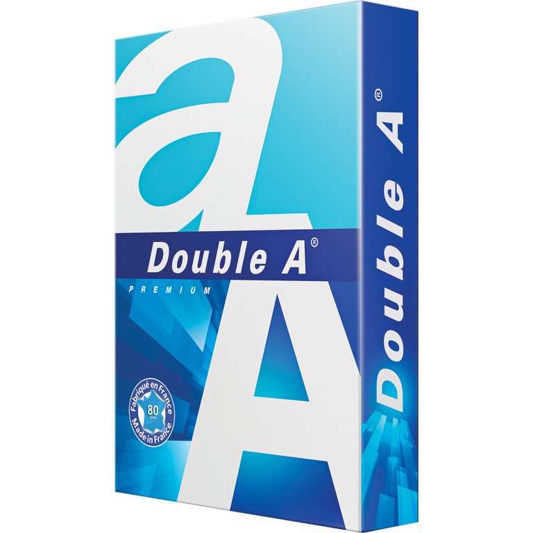 PAPEL BLANCO FOTOCOPIADORA DOUBLE A DIN A4 80 GRAMOS PREMIUM PAQUETE 500 HOJAS