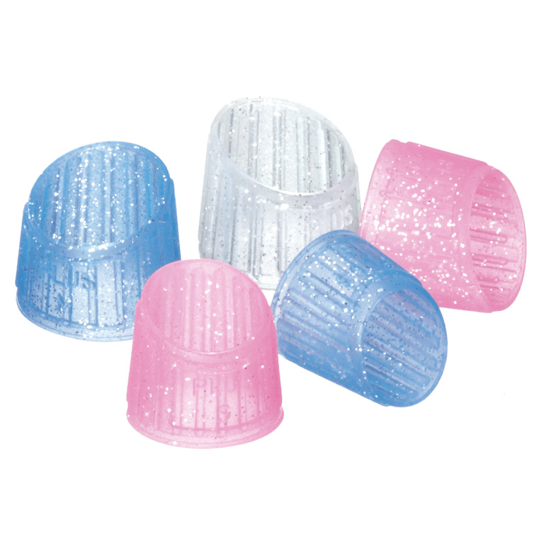 DEDILES PLUS TALLA 2S 3M ROSA/AZUL/TRANSPARENTE 5 UNIDADES