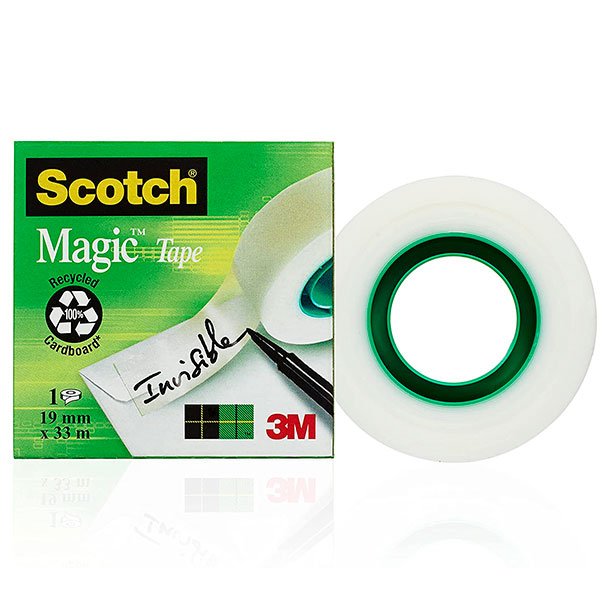 CINTA ADHESIVA INVISIBLE SCOTCH MAGIC 3M 19MMX33M