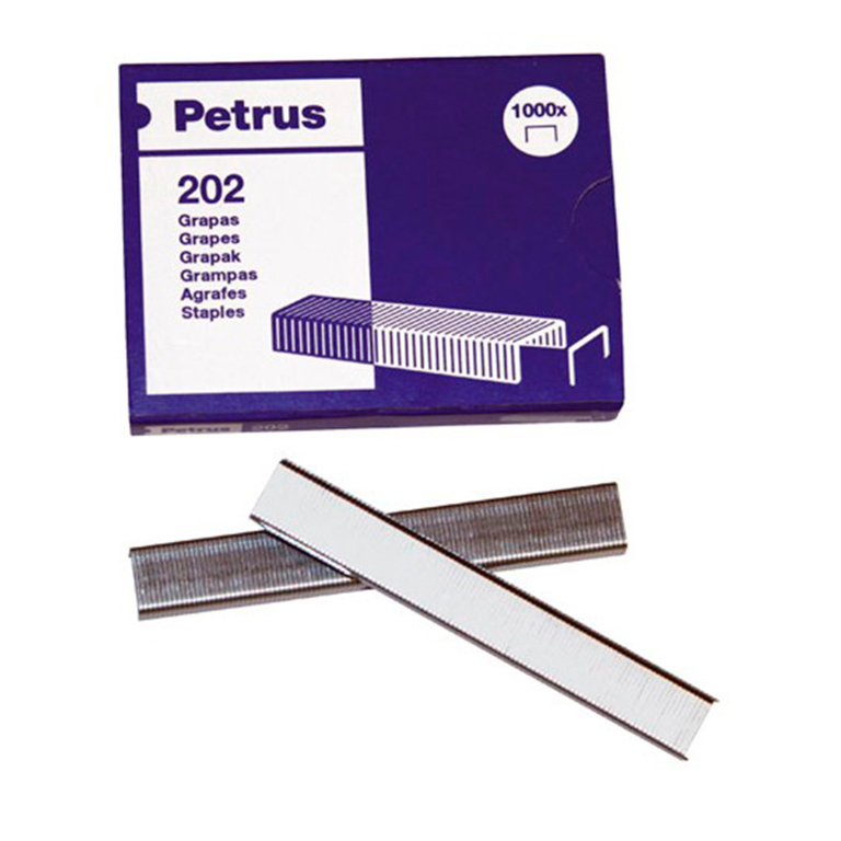 GRAPAS PETRUS 202 GALVANIZADAS 1000 UNIDADES CAJA