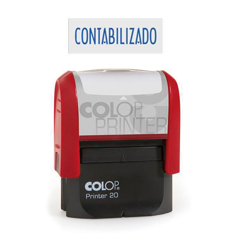 SELLO AUTOMÁTICO COLOP PRINTER 20 CONTABILIZADO AZUL