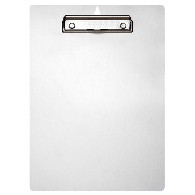 PLANCHETA PLACA CON PINZA SUPERIOR PLUS OFFICE A4 225X335 MM COLOR GRIS	