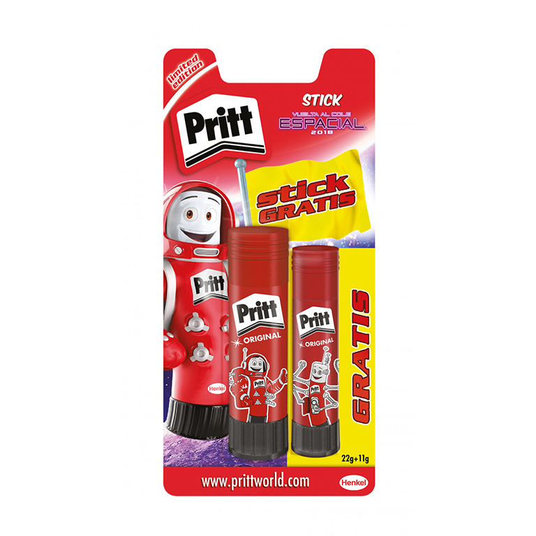 PEGAMENTO BARRA PRITT 22GR+11GR BLISTER