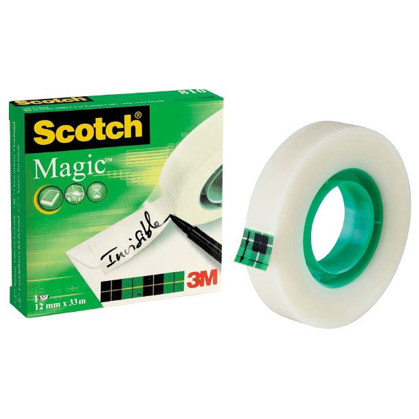 CINTA ADHESIVA INVISIBLE SCOTCH MAGIC 3M 12MMX33M