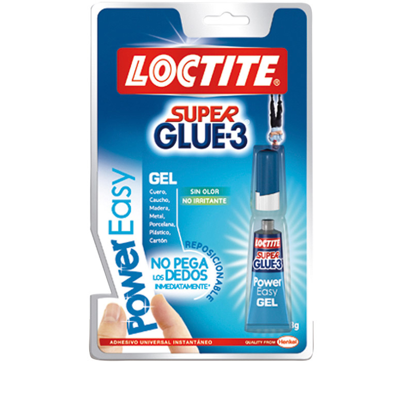 PEGAMENTO LIQUIDO SUPER RAPIDO LOCTITE SUPER GLUE-3 POWER EASY 3 GRAMOS