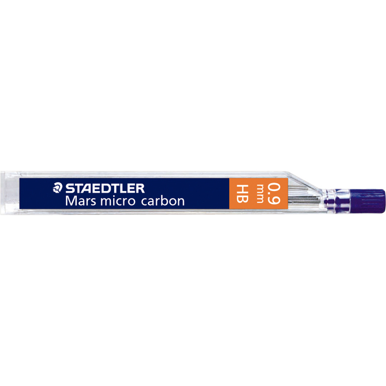 MINAS STAEDTLER 0,9 MM. TUBO 12 MINAS HB