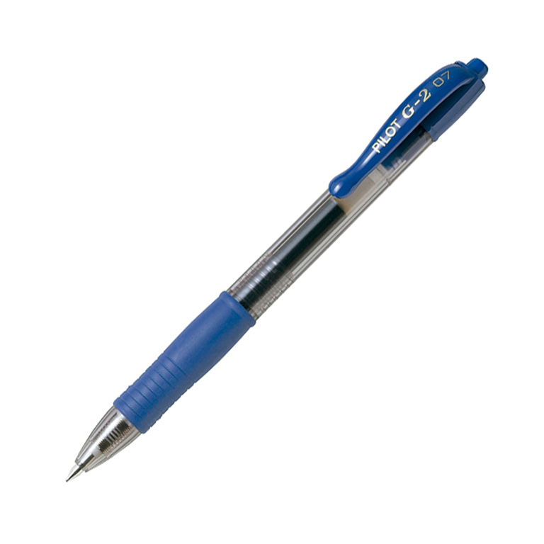 BOLÍGRAFO PILOT G-2 COLOR AZUL RETRÁCTIL TINTA GEL