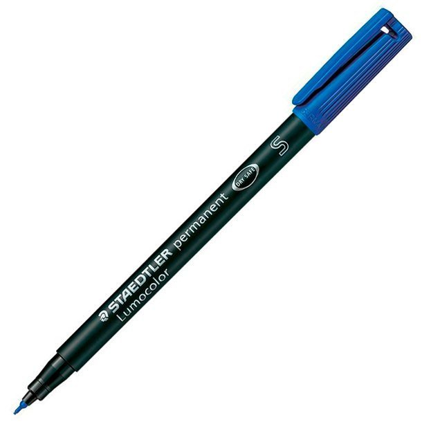 ROTULADOR MARCADOR PERMANENTE STAEDTLER COLOR AZUL LUMOCOLOR UF 0,4 MM