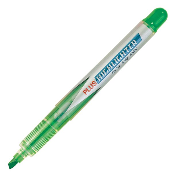 ROTULADOR MARCADOR FLUORESCENTE PLUS OFFICE HIGHLIGHTER VERDE FLUOR