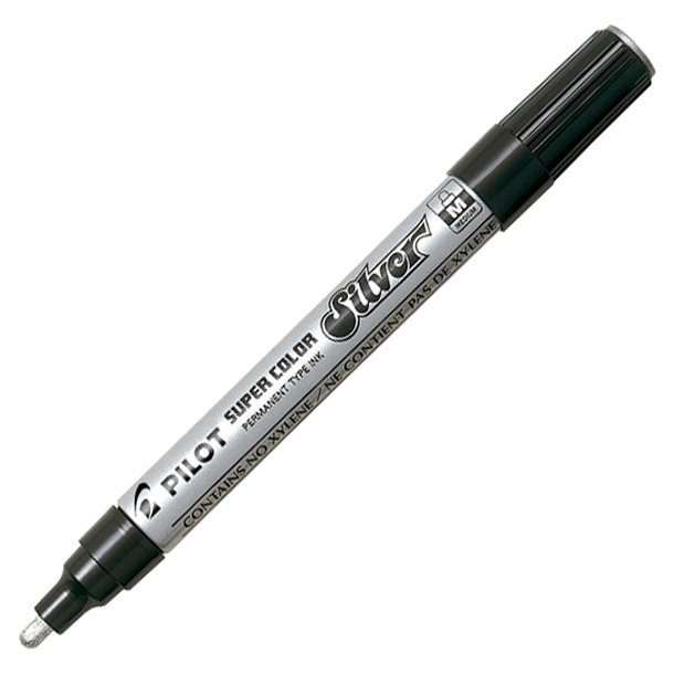 ROTULADOR MARCADOR ESPECIAL PILOT MEDIO 2 MM. PLATA