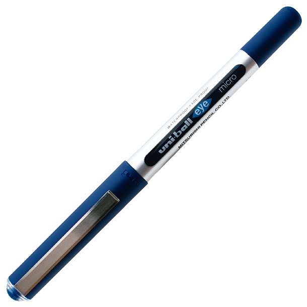 BOLÍGRAFO ROTULADOR CAPUCHÓN ROLLER UNI-BALL UB-150 EYE MICRO AZUL