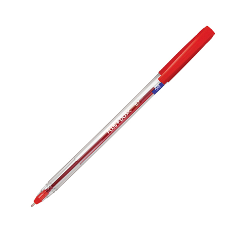 BOLIGRAFO CAPUCHON PLUS BASIC ROJO TRAZO 0,7MM