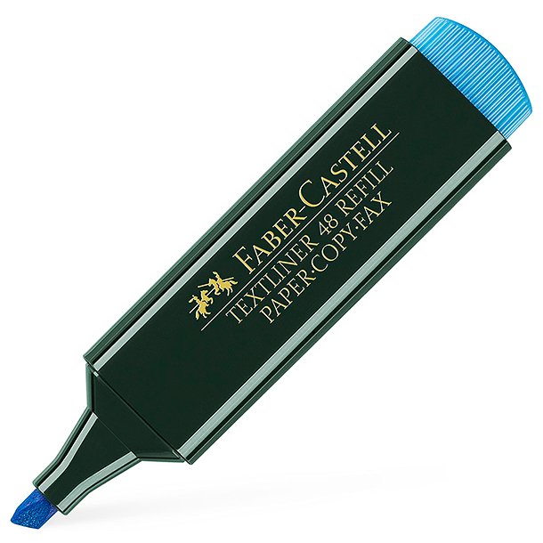 ROTULADOR MARCADOR FLUORESCENTE FABER-CASTELL TEXTLINER AZUL FLUOR