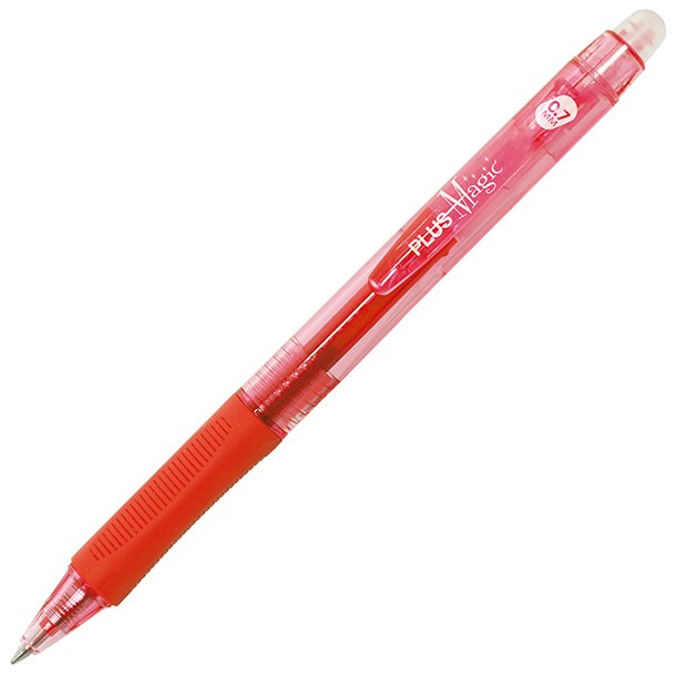 BOLÍGRAFO RETRACTIL BORRABLE PLUS MAGIC CLICK COLOR ROJO 0,7 MM