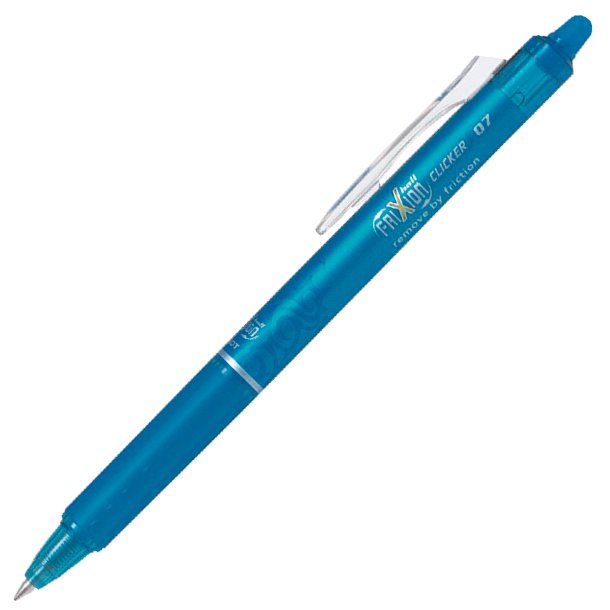 BOLÍGRAFO RETRACTIL BORRABLE PILOT FRIXION CLICKER COLOR AZUL CLARO BLÍSTER