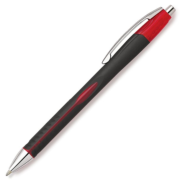 BOLÍGRAFO RETRACTIL PLUS OFFICE AEROGRIP COLOR ROJO 0,7 MM