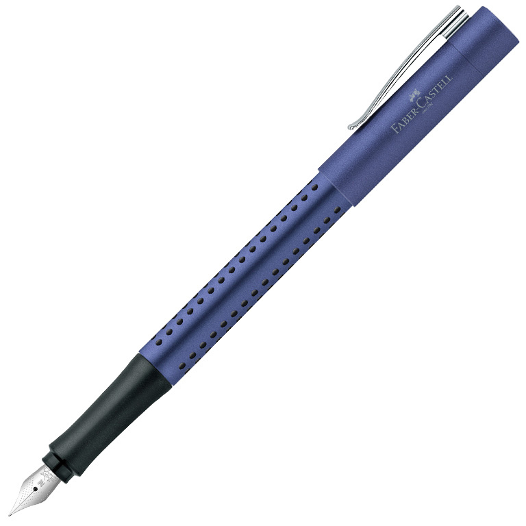 PLUMA FABER-CASTELL GRIP 2011 AZUL METÁLICO