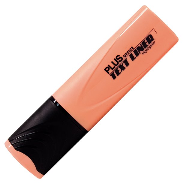 ROTULADOR MARCADOR FLUORESCENTE PLUS OFFICE TEXT LINER COLOR NARANJA FLUOR PASTEL