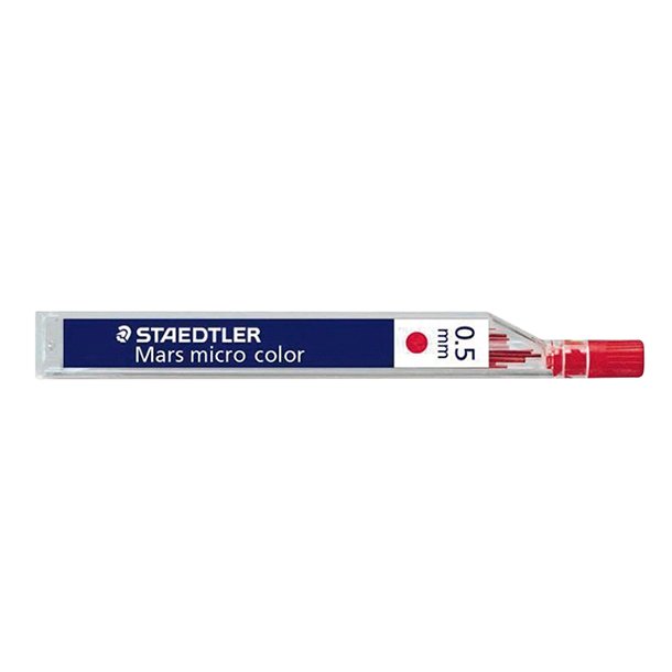 MINAS STAEDTLER 0,5 MM. TUBO 12 MINAS COLOR ROJO