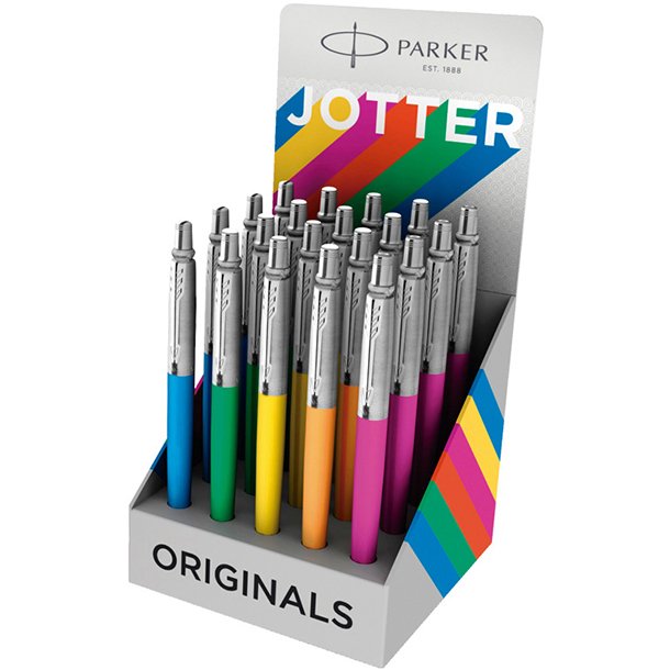 BOLÍGRAFO PARKER JOTTER ORIGINAL COLORES SURTIDOS EXPOSITOR 20 UNIDADES