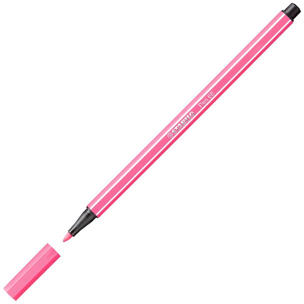 ROTULADOR STABILO PEN 68 PUNTA DE FIBRA ACUARELABLE COLOR MALVA 1 MM