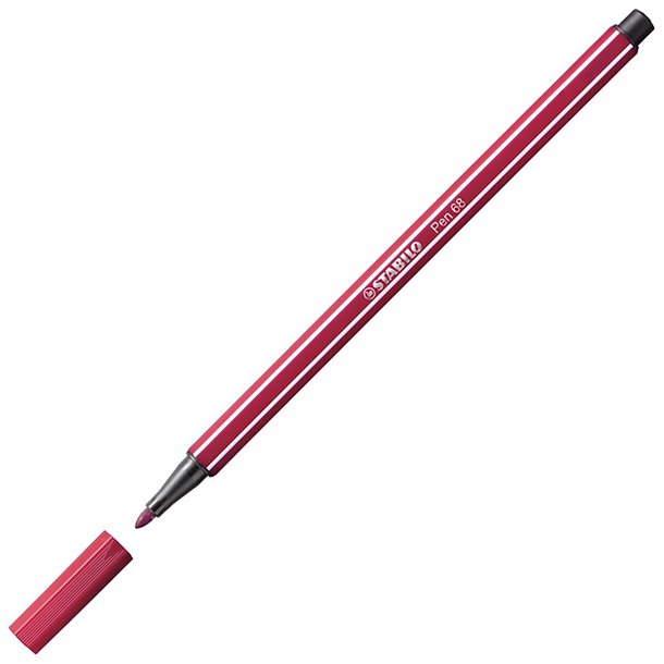 ROTULADOR STABILO PEN 68 PUNTA DE FIBRA ACUARELABLE COLOR PÚRPURA 1 MM