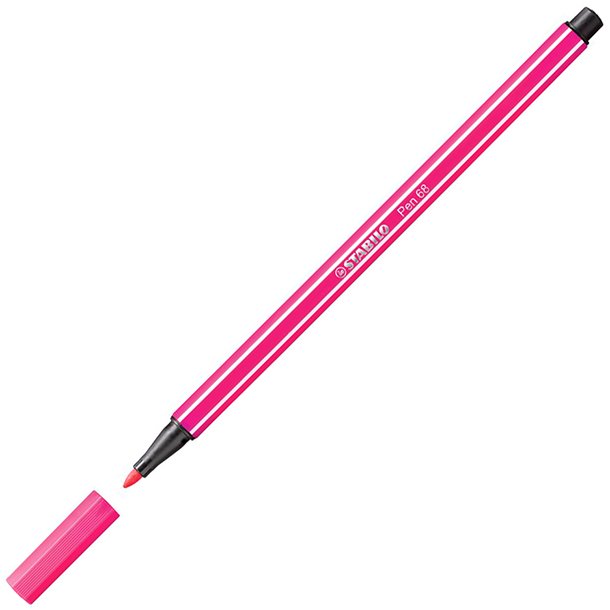 ROTULADOR STABILO PEN 68 PUNTA DE FIBRA ACUARELABLE COLOR ROSA 1 MM