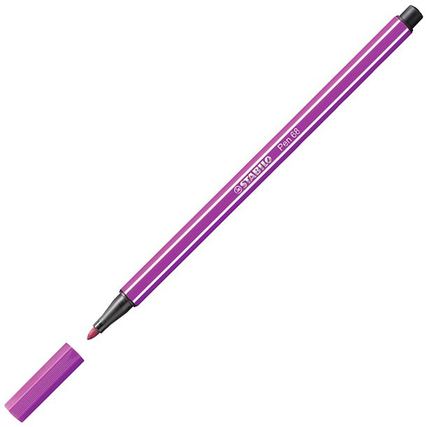 ROTULADOR STABILO PEN 68 PUNTA DE FIBRA ACUARELABLE COLOR LILA 1 MM