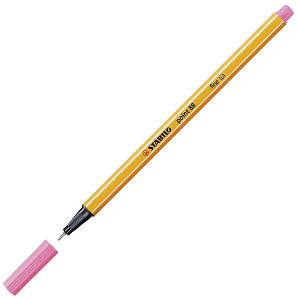 ROTULADOR STABILO POINT 88 PUNTA DE FIBRA COLOR ROSA CLARO 0,4 MM