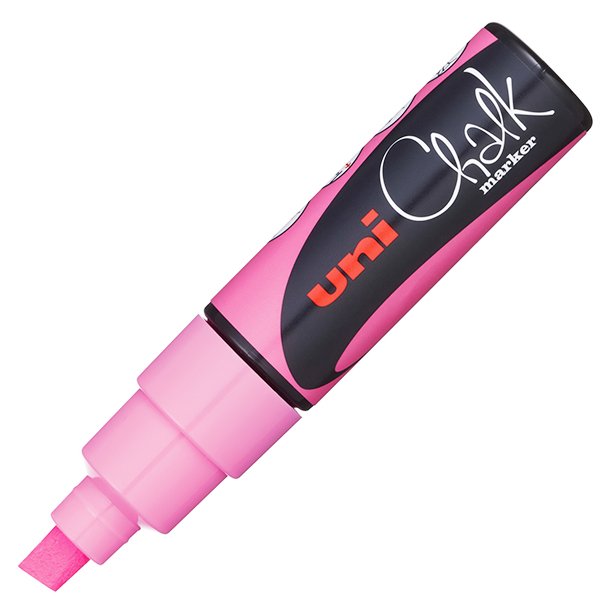 ROTULADOR MARCADOR TIZA LÍQUIDA UNI CHALK COLOR ROSA 8 MM