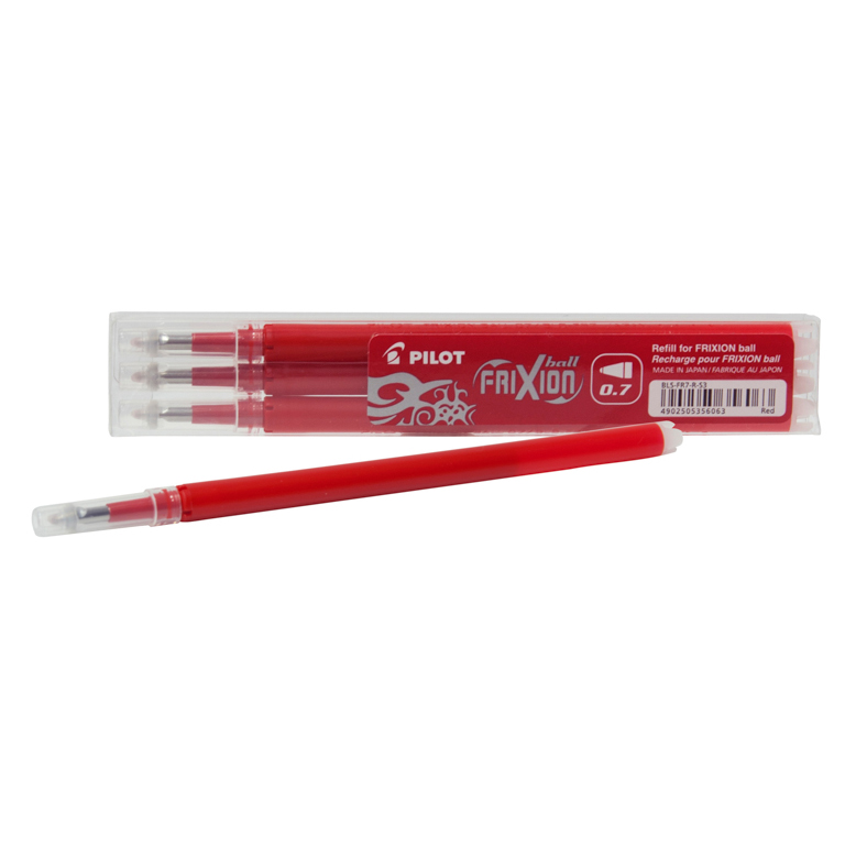 RECAMBIO BOLÍGRAFO BORRABLE PILOT FRIXION COLOR ROJO BLÍSTER 3 UNIDADES