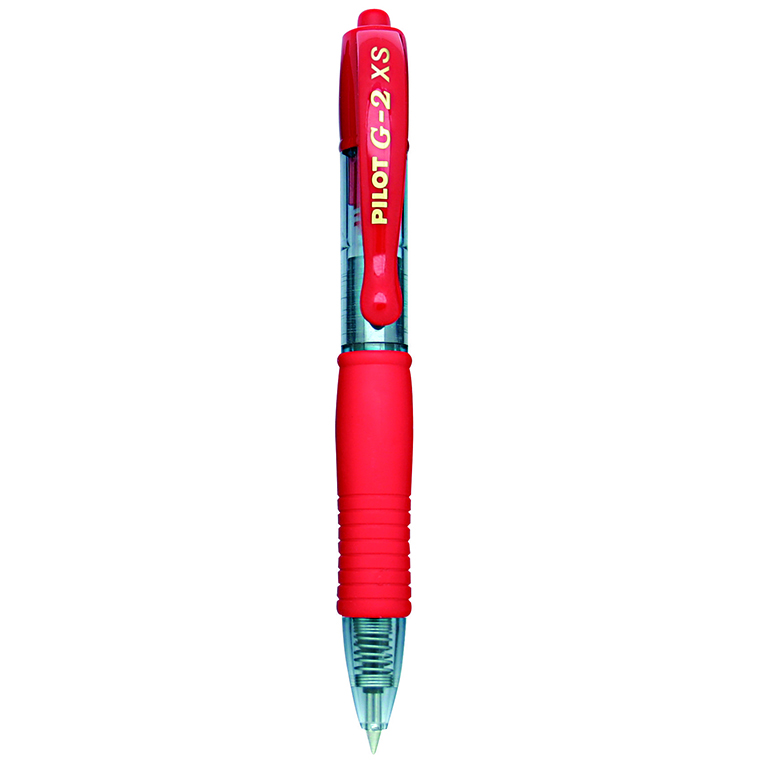 BOLÍGRAFO RETRACTIL PILOT G-2 XS PIXIE COLOR ROJO TINTA GEL