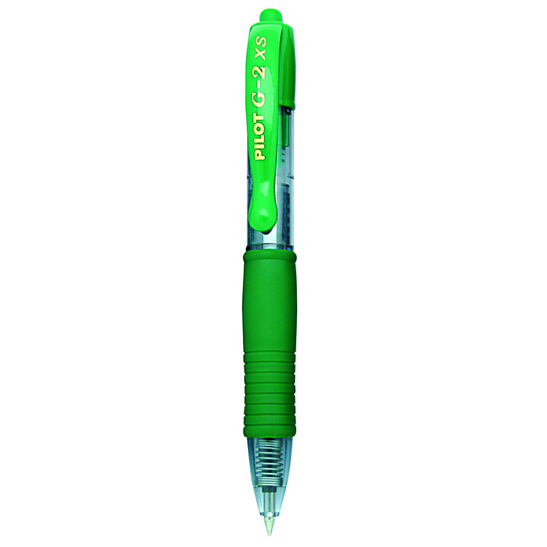 BOLÍGRAFO RETRACTIL PILOT G-2 XS PIXIE COLOR VERDE TINTA GEL