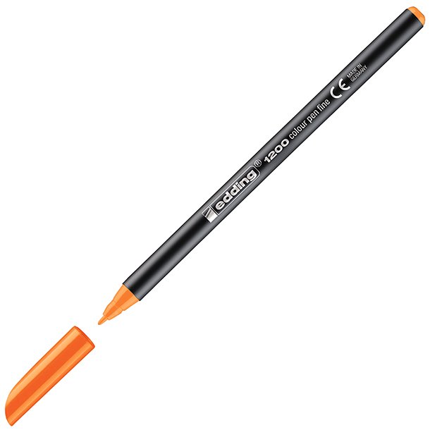 ROTULADOR EDDING 1200 PUNTA DE FIBRA COLOR NARANJA NEÓN 1 MM