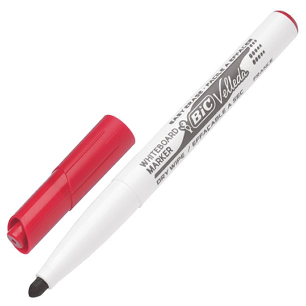 ROTULADOR PIZARRA BLANCA BIC VELLEDA 1741 COLOR ROJO 1,4 MM