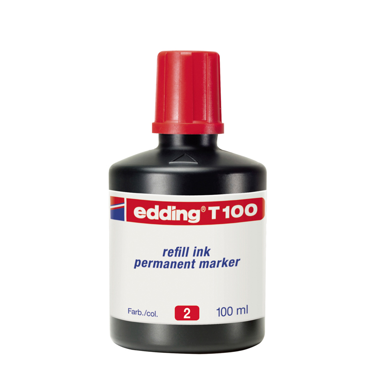 TINTA EDDING T-100 100 ML. ROJO