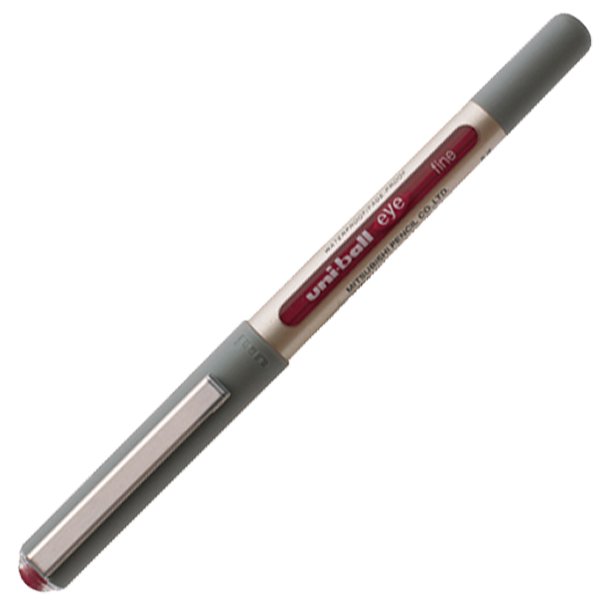 BOLÍGRAFO ROTULADOR CAPUCHÓN ROLLER UNI-BALL UB-157 EYE FINE VINO