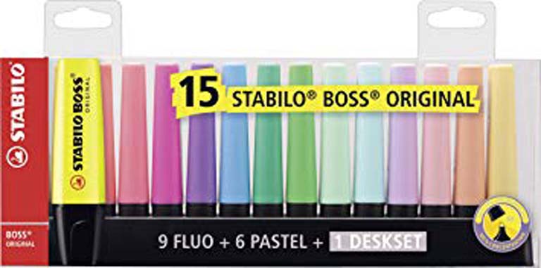 ROTULADOR FLUORESCENTE STABILO 15 UNIDADES 7015-01