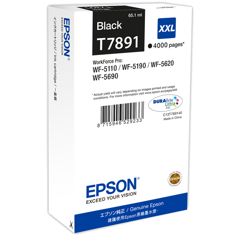 CARTUCHO INK-JET EPSON T7891 XXL NEGRO