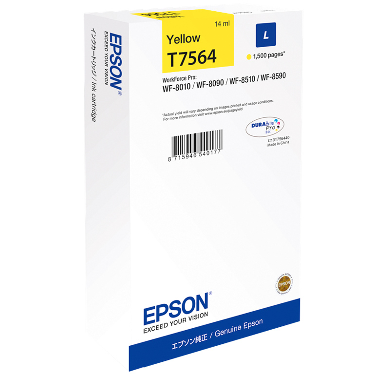 CARTUCHO INK-JET EPSON T7564 L AMARILLO