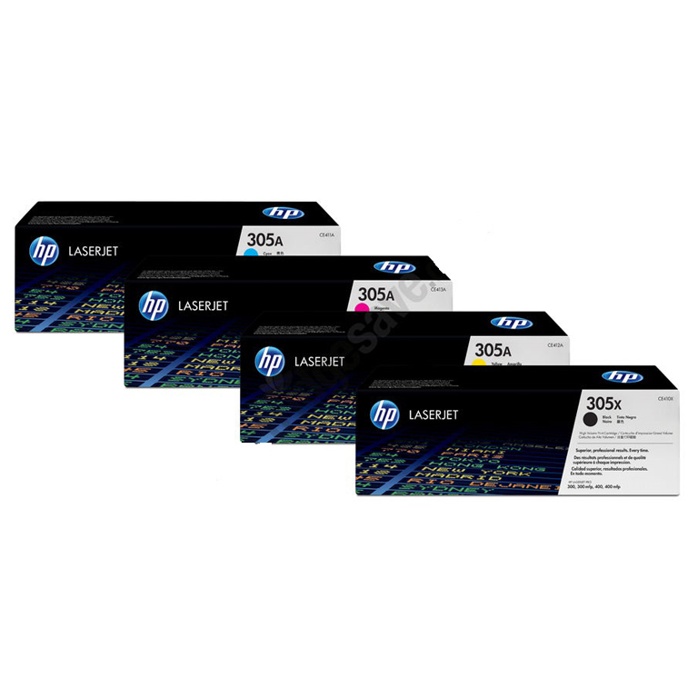 TONER LASER HP 305A COLOR PACK 4 UNIDADES