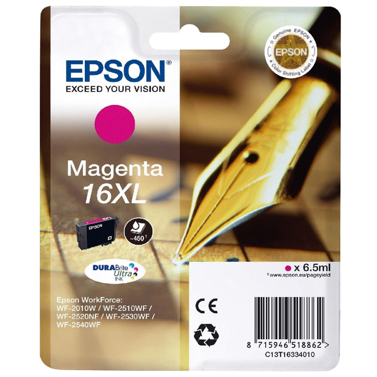 CARTUCHO INK-JET EPSON 16XL MAGENTA