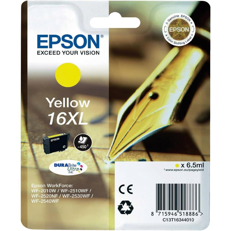 CARTUCHO INK-JET EPSON 16XL AMARILLO