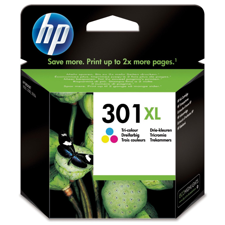 CARTUCHO INK-JET HP 301 XL CH564EE TRICOLOR