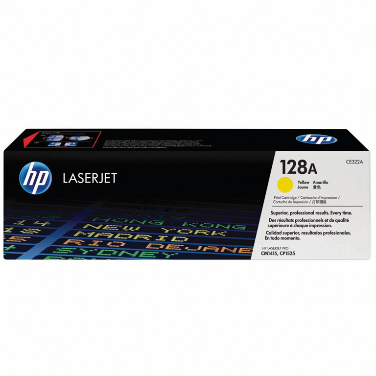 TONER LASER HP 128A CE322A AMARILLO